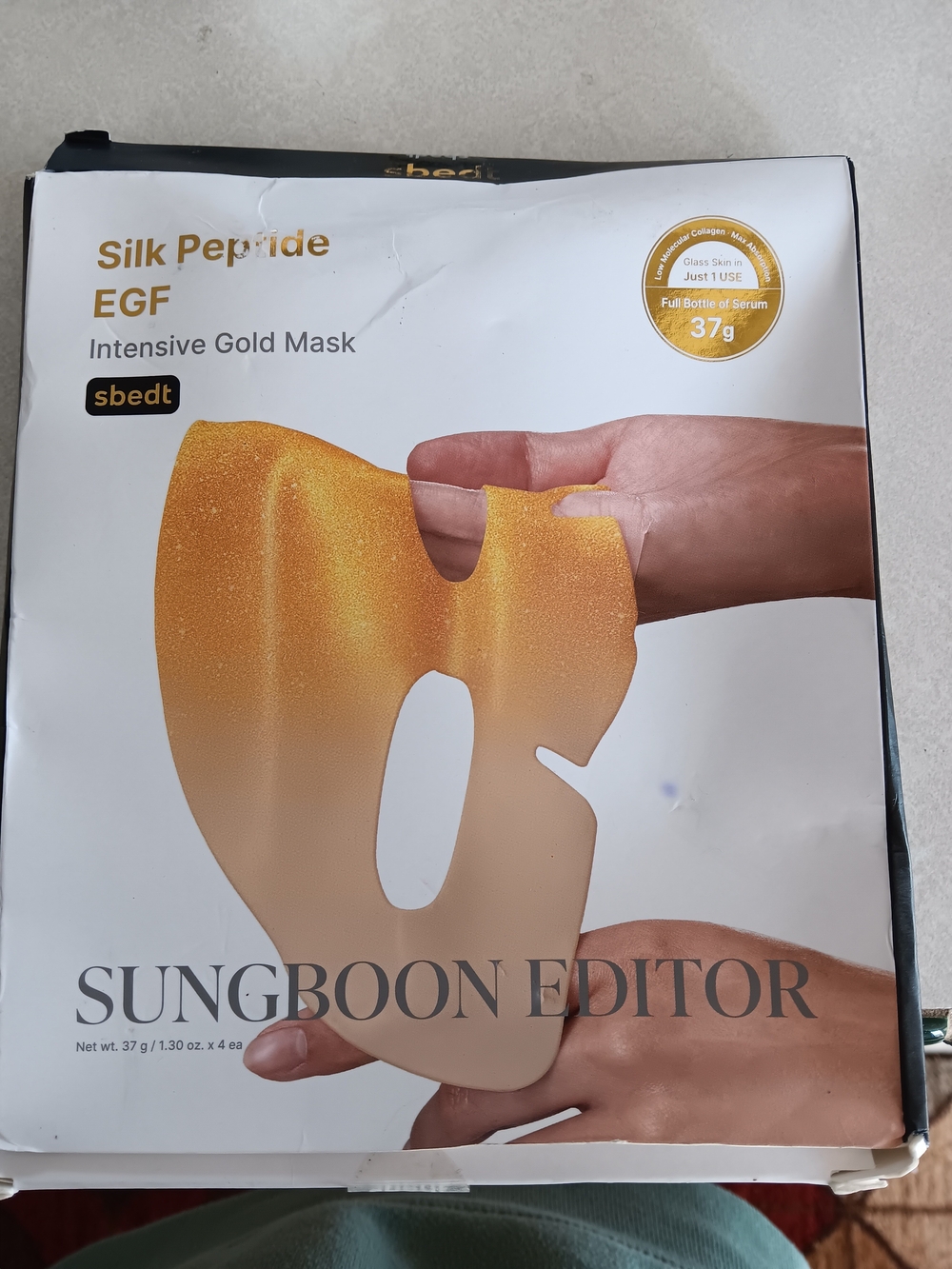 Sungboon Editor Silk Peptide EGF Intensive Gold Mask - Gold